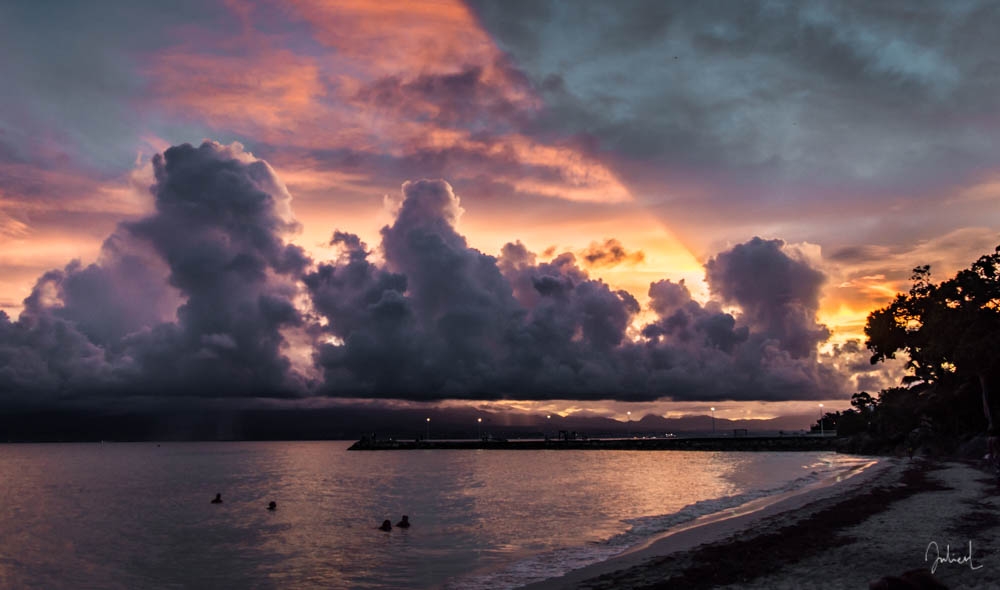 When sun plays geometry, Le Gosier, Guadeloupe