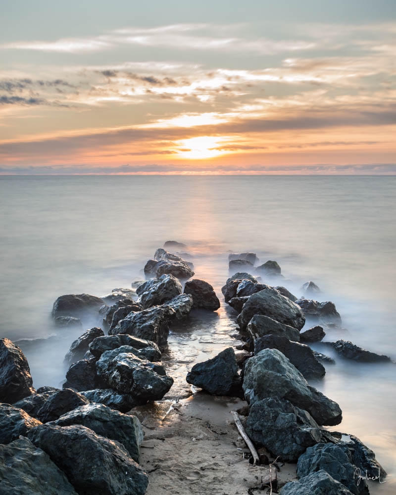 Planets perfectly lined up, Anglet, France