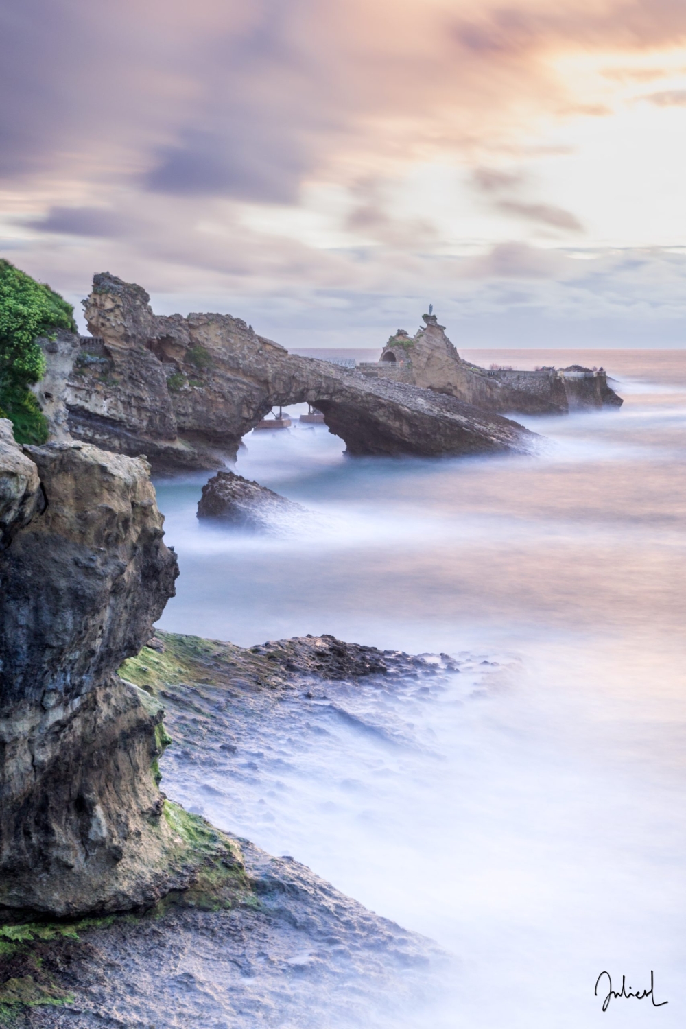 The peace of clashing waves, Biarritz, France